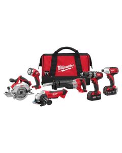 MLW2696-26 image(1) - Milwaukee Tool M18 Cordless LITHIUM-ION 6-Tool Combo Kit