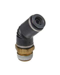 SRRAB4340 image(0) - S.U.R. and R Auto Parts 45 SWIVEL MALE ELBOW 3/8" TUBE X 3/8" NPT (2)