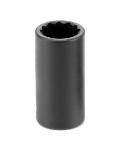 GRE1112MSD image(0) - Grey Pneumatic 3/8" DR 12MM 12 PT SEMI-DEEP IMPACT SOCKET