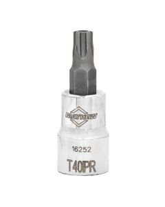 MAY16252 image(1) - Mayhew Mayhew T40IPR Tamper Torx Plus&reg; Short Insert Socket Bit, 3/8-Inch Drive