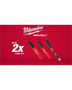 MLW48-22-3104 image(3) - Milwaukee Tool 4PK INKZALL&trade; Black Fine Point Marker