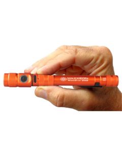 MXN00363 image(1) - Maxxeon WorkStar 363 Rechargeable LED Zoom Penlight/Inspection Light USB-C, Color Orange