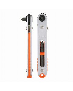 VESTX76U image(0) - Extra Low-Profile Bent-up Head Ratchet Screwdriver with Extra Low-Profile Bits