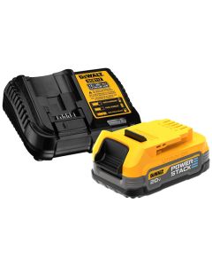 DWTDCBP034C image(0) - DeWalt 20V MAX POWERSTACK COMPACT BATTERY WITH CHARGER