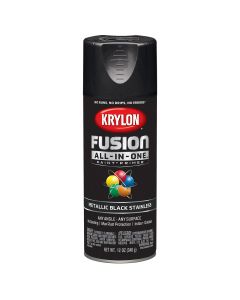 DUP2790 image(0) - Krylon Metallic Black Stainless 12 oz.