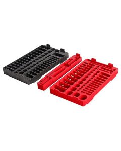 MLW48-22-9486T image(1) - Milwaukee Tool 106pc. 1/4" & 3/8&rdquo; Drive  Ratchet and Socket Trays- SAE & Metric