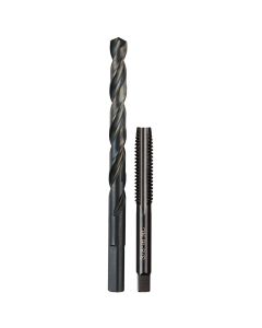 MLW49-57-5548 image(0) - Milwaukee Tool 3/8"-16 NC Straight Flute Plug Tap & 5/16" Drill Bit