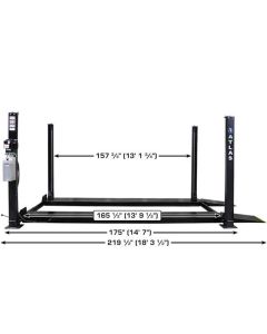 ATEATTD-APEX8 image(6) - Atlas Equipment Apex 8 ALI Certified Hobbyist 8,000 lb. Capacity 4-Post Lift (WILL CALL)