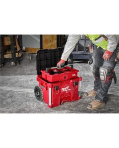 MLW48-22-8427 image(7) - Milwaukee Tool PACKOUT 22 inch Rolling Modular Tool Box Reinforced with Metal with Low Profile Handle