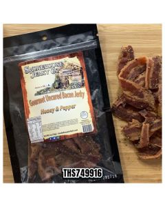 THS602822-749916 image(0) - Smokehouse Jerky Honey & Pepper Bacon Jerky 2  Ounce - Bacon Jerky