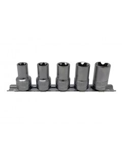 CTA Manufacturing 5 Piece 5 Pt Torx Plus Socket Set - 3/8 Inch Drive