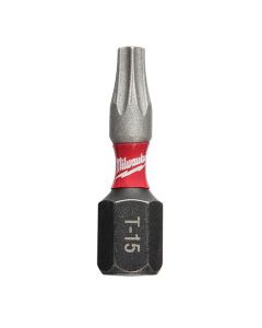 MLW48-32-4428 image(0) - Milwaukee Tool SHOCKWAVE 2-Piece Impact Torx&reg; T15 Insert Bits (3 Pack)