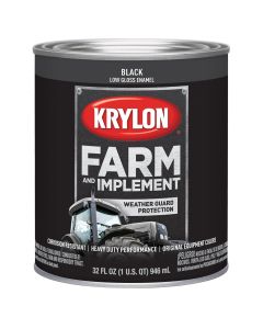 Krylon Low Gloss Black 32 oz. Quart