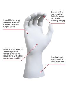 MFX20277285-CASE image(0) - Microflex GAMMEX Glove Size 8.5 Case of 400 Units