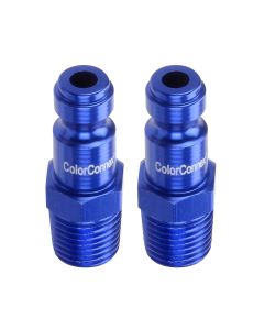 LEGA72440C-2PK image(0) - Legacy Manufacturing C 1/4" Blue Plug 1/4" MNPT 2pk