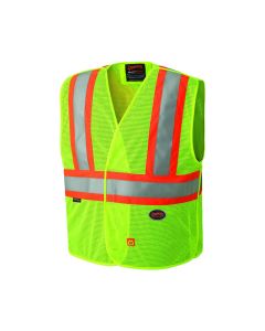 SRWV2510860U-LXL image(0) - Pioneer Pioneer - Flame Resistant Hi-Viz Vest - Hi-Viz Yellow/Green - Size L/XL