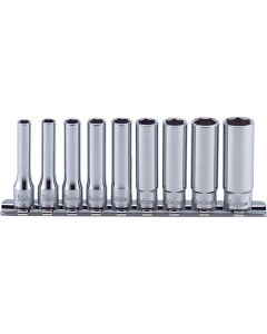 KKNRS2300A-9 image(0) - Ko-ken USA RS2300A/9 1/4 Sq. Dr. Socket set  3/16-1/2 6 point   9 pieces