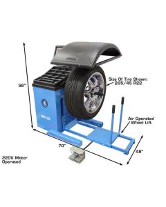 ATEATWBT-210 image(5) - Atlas Automotive Equipment Atlas Equipment WBT-210 Heavy Duty Truck Wheel Balancer (WILL CALL)