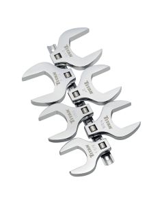 TIT17676 image(0) - Titan 6 Piece 1/2 Inch Drive SAE Jumbo Crowfoot Wrench Set