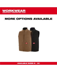 Milwaukee Tool HEAVY DUTY SHERPA-LINED VEST - BROWN M