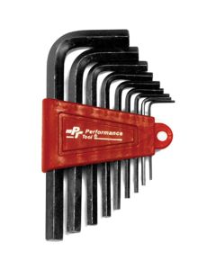 WLMW1392 image(0) - Wilmar Corp. / Performance Tool 9 Pc MM Hex Key Set w/Holder