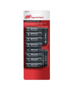 IRTSK4C10LN image(0) - Ingersoll Rand 1/2" Drive Hex Deep Metric & SAE Impact Socket Set, 10-Piece