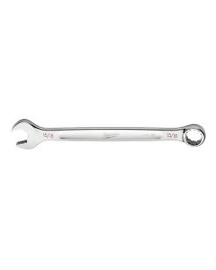 MLW45-96-9430 image(0) - Milwaukee Tool 15/16" SAE Combination Wrench, 12-Point, Steel, Chrome, Ergonomic, I-Beam Handle