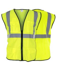 SAS690-2210 image(0) - SAS Safety Class-2 Type R Hi-Viz Orange Saft.ey Surveyor's Vest, XL