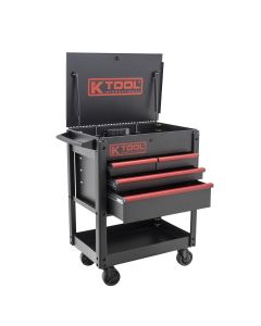 KTI75118 image(8) - K Tool International Service Cart 35 in. Premium 4 Drawer 500 lb. (Matte Black)