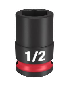 MLW49-66-6106 image(0) - Milwaukee Tool SHOCKWAVE Impact Duty  3/8" Drive 1/2" Standard 6 Point Socket