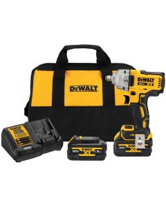 DWTDCF891GP2 image(0) - Dewalt 20V MAX XR 1/2 Inch Mid-Range Impact Wrench With Hog Ring Anvil And Oil-Resistant Batteries Kit