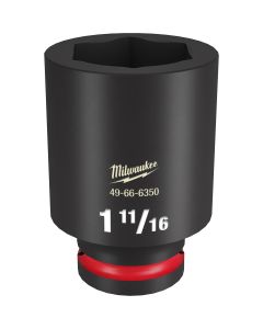 MLW49-66-6350 image(0) - Milwaukee Tool SHOCKWAVE Impact Duty  3/4"Drive 1-11/16" Deep 6 Point Socket