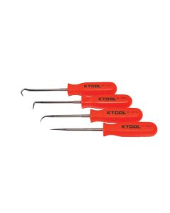 KTI70070 image(0) - K Tool International PICK SET 4 PC. NEON ORANGE