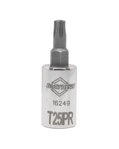 MAY16249 image(0) - Mayhew Mayhew T25IPR Tamper Torx Plus&reg; Short Insert Socket Bit, 1/4-Inch Drive