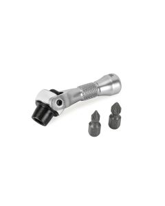 TIT11331 image(0) - Titan 1/4 in. Drive Nano Ratcheting Swivel Bit Driver