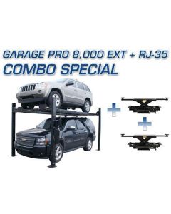 ATEXH-PRO8EXT-COMBO-FPD image(0) - Atlas Automotive Equipment Atlas Equipment PRO8000EXT 4 Post Lift + RJ35 Sliding Jacks Combo