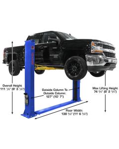 ATEAP-PVL9BP-FPD image(2) - Atlas Platinum PVL9BP ALI Certified Commercial Baseplate 9,000 lb. Capacity 2-Post Lift