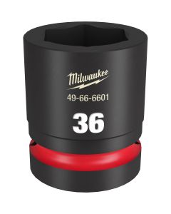 MLW49-66-6601 image(0) - Milwaukee Tool SHOCKWAVE Impact Duty  1"Drive 36MM Standard 6 Point Socket