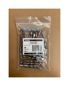 VESIBPH250P25K image(0) - Vessel Tools Impact Ball Torsion Bits PH2X50 25PC (Bulk)