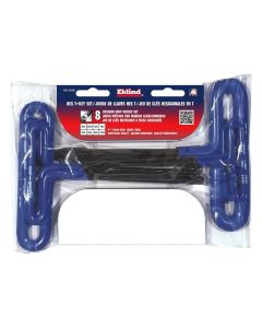 EKL55168 image(1) - Eklind Tool Company HEX KEY SET 8 PC T-HANDLE 6IN. METRIC 2-10MM CUSH