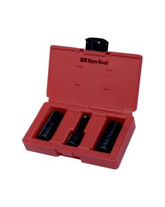 KEN30115 image(0) - Ken-tool 3PC LUG & LOCK FLIP SOCKET SET