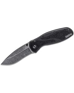 KER1670BW image(0) - Kershaw Blur Assisted Open Inset Liner Lock Do-it-All Blade EDC Folding Pocket Knife with Blackwashed Finish - Black