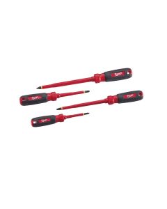 MLW48-22-2205 image(1) - Milwaukee Tool 4 PC 1000V Insulated Screwdriver Set with Square Recess