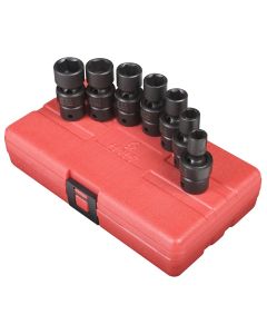 SUN3654 image(0) - Sunex SOCKET SET IMPACT 3/8IN. DRIVE 7PC STD SAE UNIV