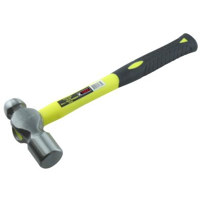 KTI71732 image(0) - K Tool International 32 oz. Ball Peen Hammer with Fiberglass Handle