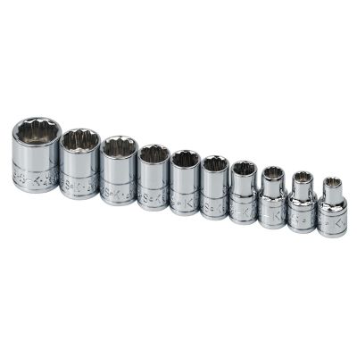 SKT4946 image(0) - S K Hand Tools SOCKET SET 1/4IN. DRIVE 10 PC SAE STD 12 POINT