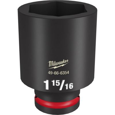 MLW49-66-6354 image(0) - Milwaukee Tool SHOCKWAVE Impact Duty  3/4"Drive 1-15/16" Deep 6 Point Socket