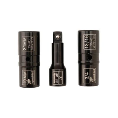 IRTSK4C3FN image(0) - Ingersoll Rand 1/2" Drive Hex SAE Lugnut Service Flip Impact Socket Set, 3-Piece