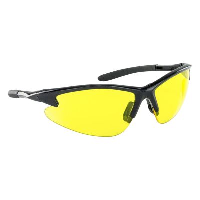 SAS540-0605 image(0) - SAS Safety DB2 Safe Glasses w/ Black Frame and Yellow Lens in Polybag