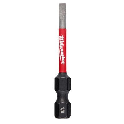 MLW48-32-4756 image(0) - Milwaukee Tool SHOCKWAVE 2" Impact Slotted 1/8" Power Bits (Bulk 25)